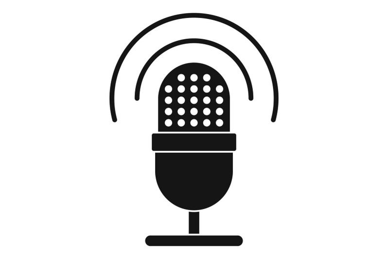 studio-microphone-icon-simple-style