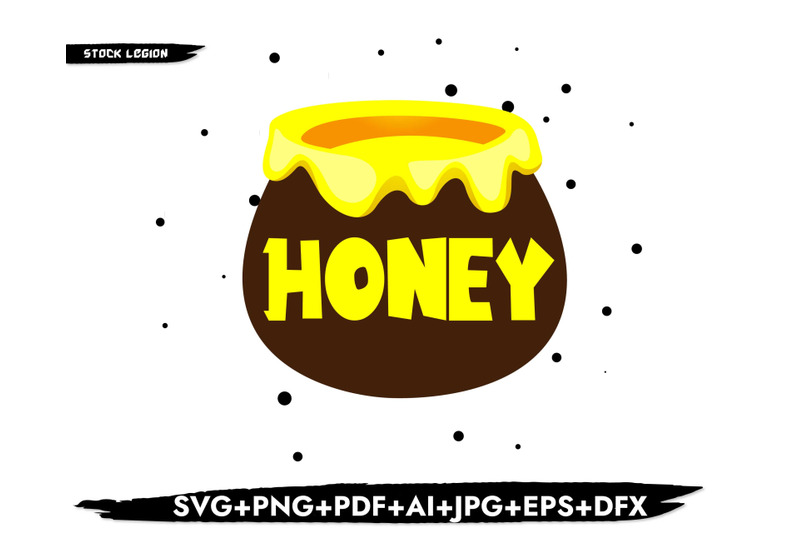 Honey SVG By stockvectorsvg | TheHungryJPEG.com