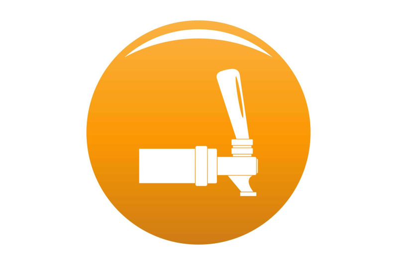 faucet-icon-vector-orange