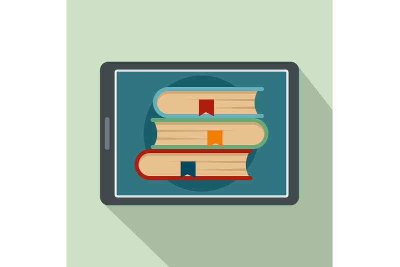 electronic-book-icon-flat-style