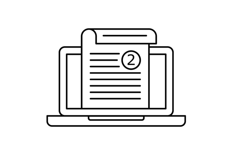 laptop-sheet-printing-icon-outline-style