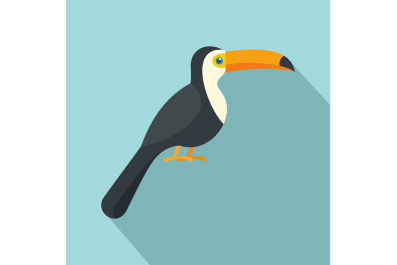 toucan-icon-flat-style