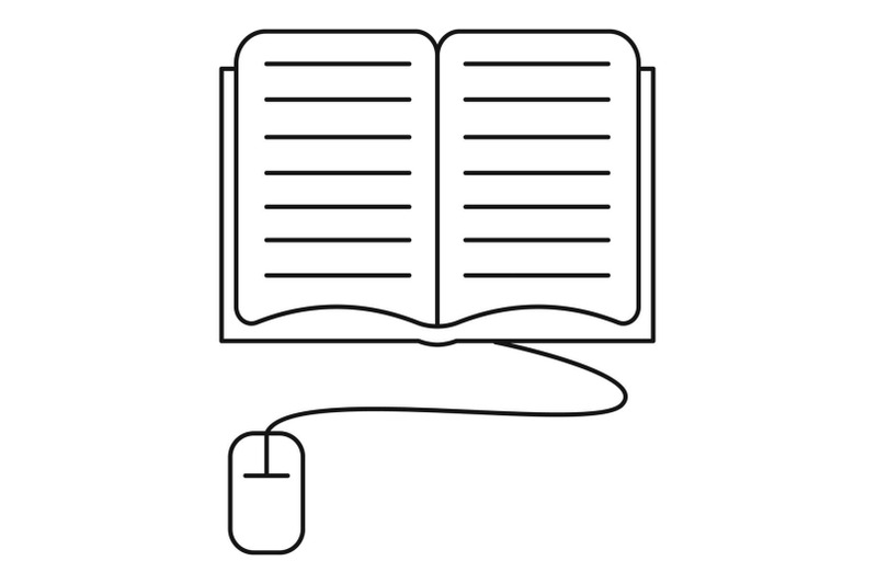 computer-reading-icon-outline-style