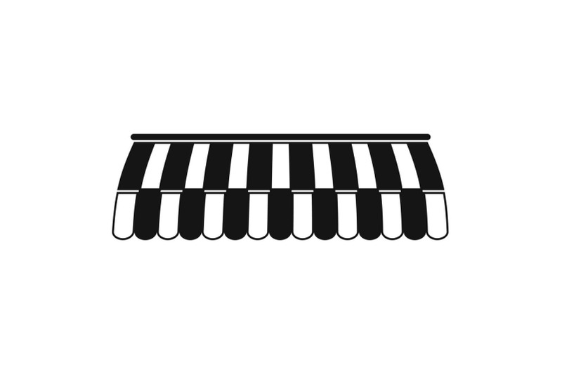 awning-shop-tent-icon-simple-style