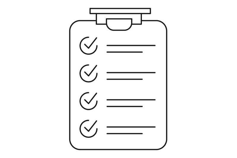 checklist-icon-outline-style