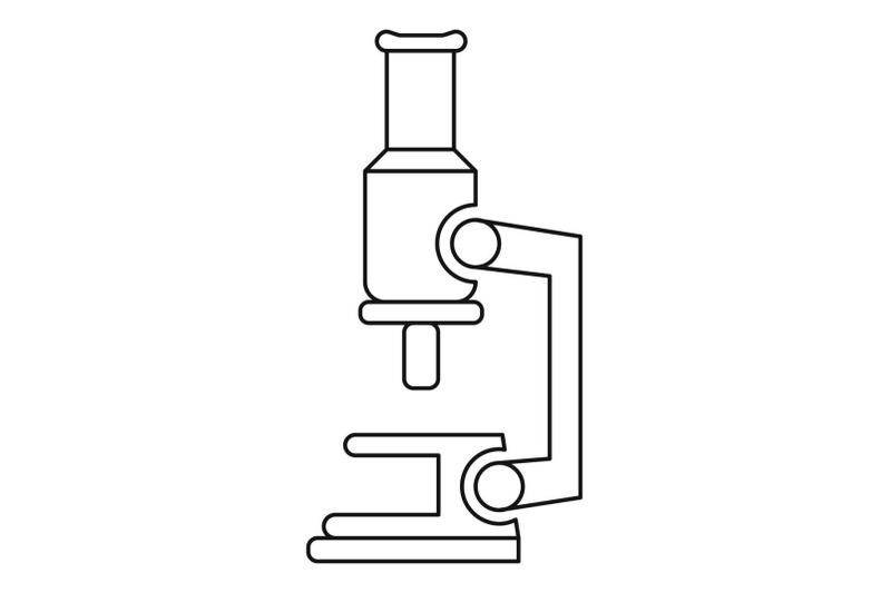 microscope-icon-outline-style