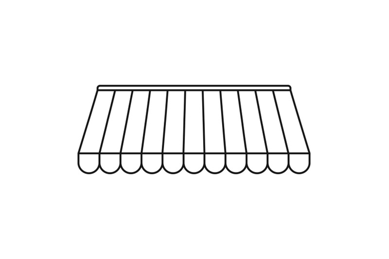 store-tent-icon-outline-style