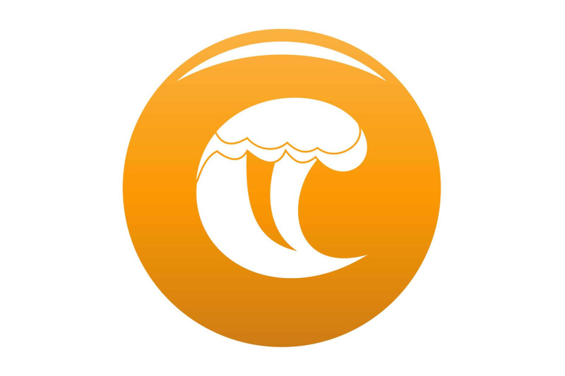 wave-water-scene-icon-vector-orange