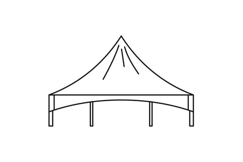 festival-tent-icon-outline-style