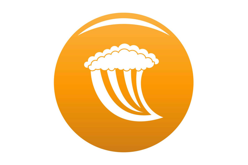 wave-water-icon-vector-orange