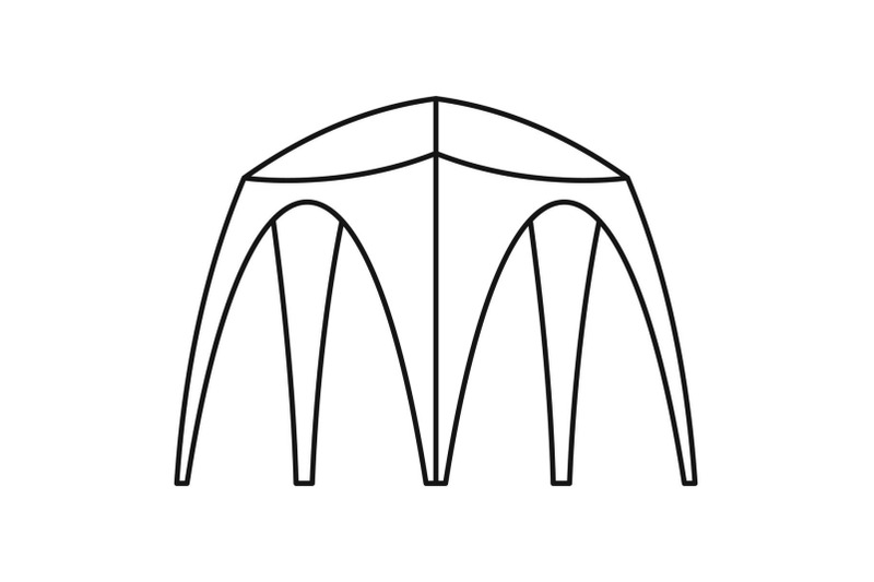 outdoor-tent-icon-outline-style