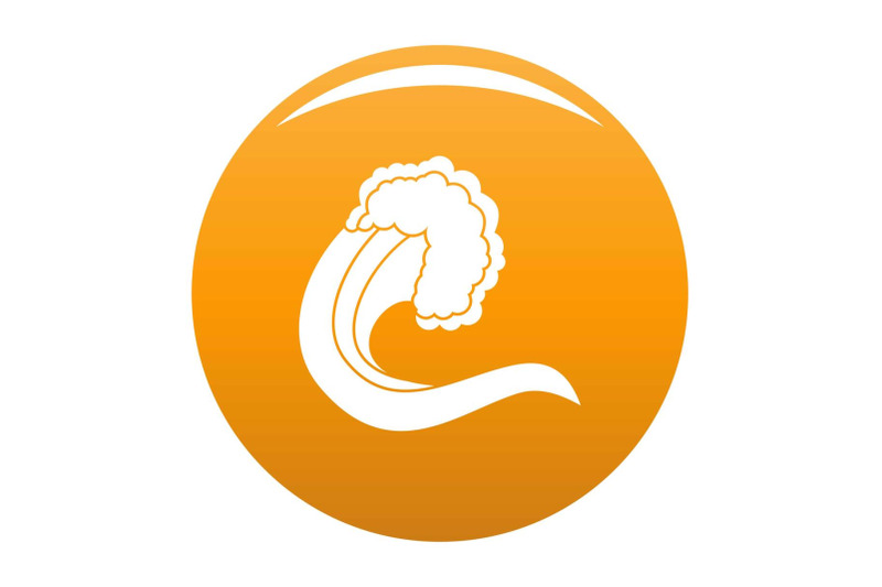 wave-nature-icon-vector-orange