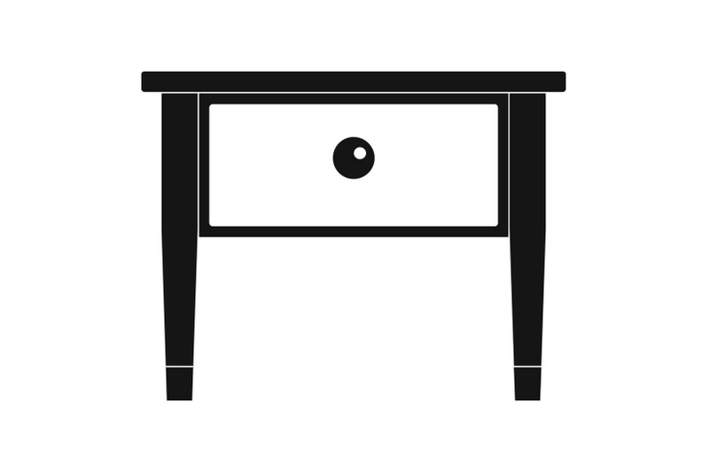bed-side-table-icon-simple-style