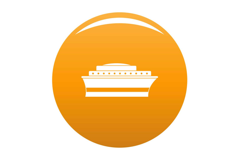 ship-icon-vector-orange