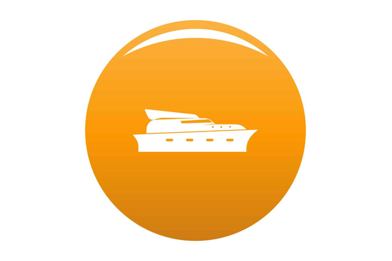 yacht-icon-vector-orange