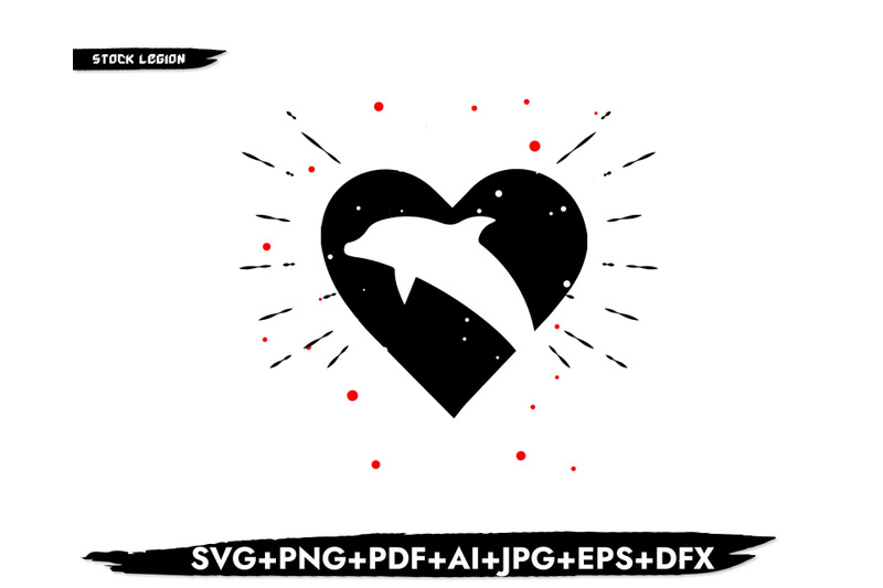 heart-dolphin-svg