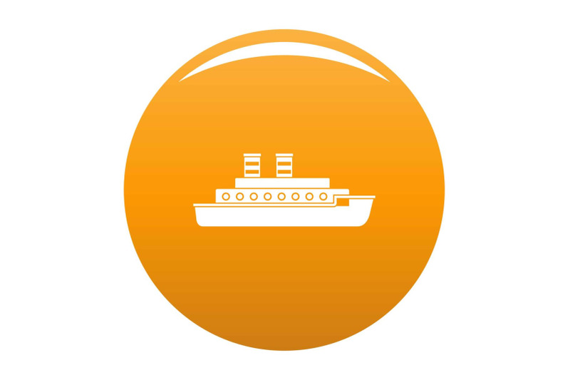 steamship-icon-vector-orange