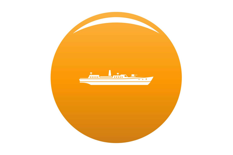 ship-combat-icon-vector-orange