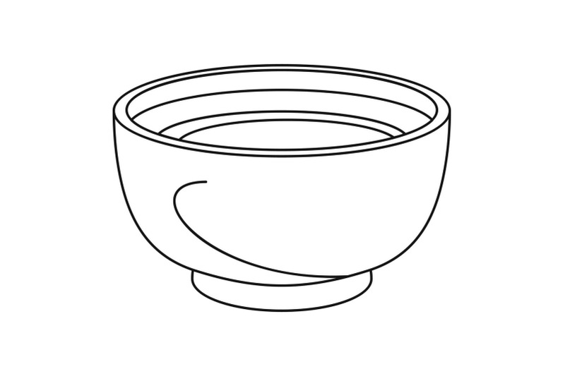 spinach-soup-icon-outline-style