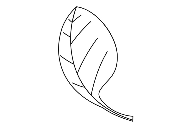 spinach-leave-icon-outline-style