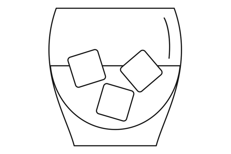 glass-of-whiskey-icon-outline-style