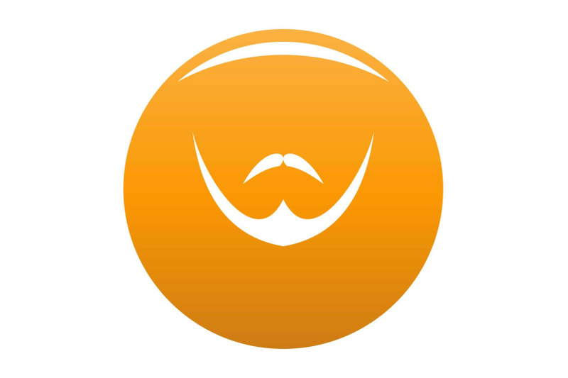 human-face-icon-vector-orange