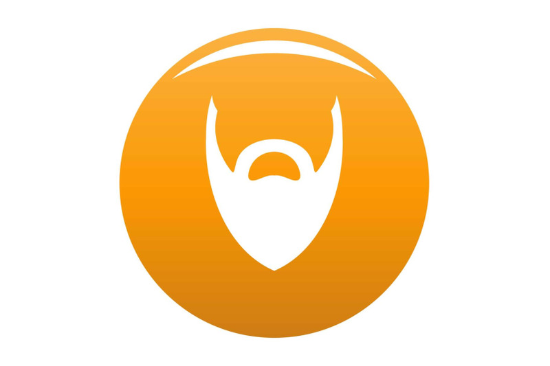 heavy-beard-icon-vector-orange