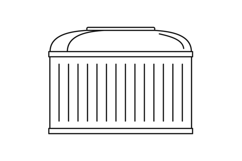 production-barrel-icon-outline-style