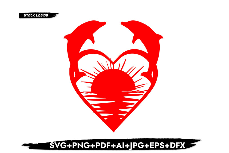 dolphin-heart-sun-svg