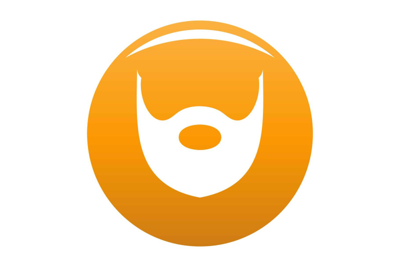 hipster-beard-icon-vector-orange