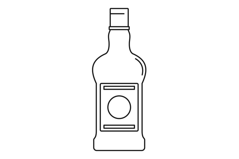 beer-bottle-icon-outline-style