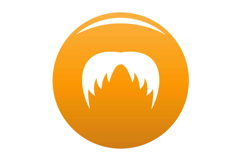 head-hair-icon-vector-orange