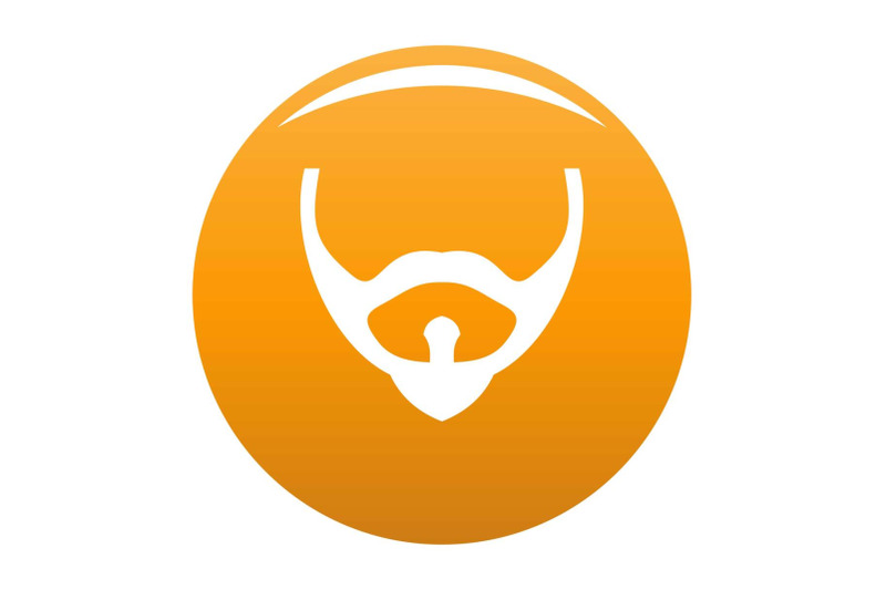 hair-face-icon-vector-orange