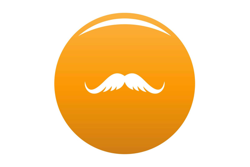 cutting-mustache-icon-vector-orange