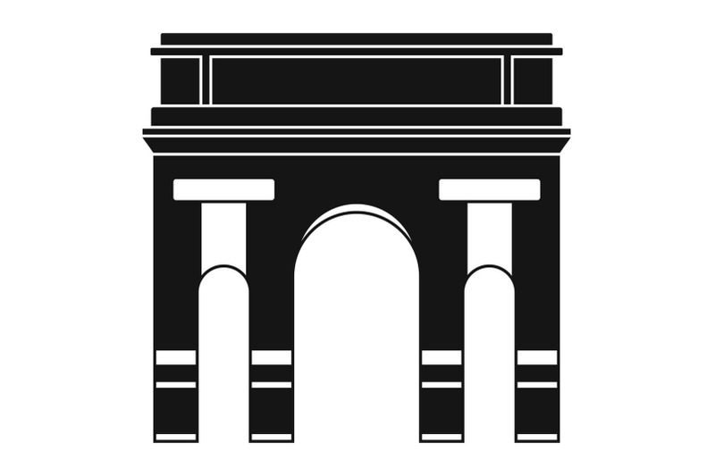 historical-arch-icon-simple-style