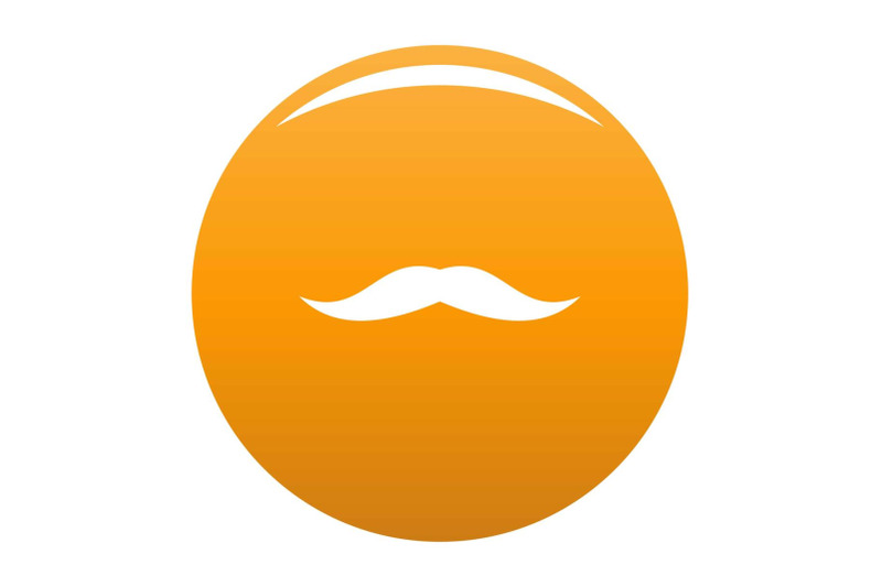 neat-mustache-icon-vector-orange