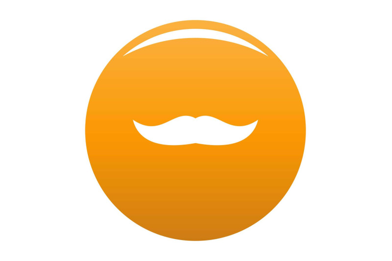mustache-chevron-icon-vector-orange