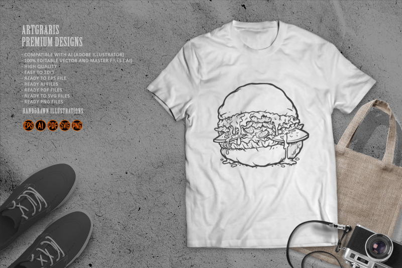 hamburger-fastfood-silhouette-svg