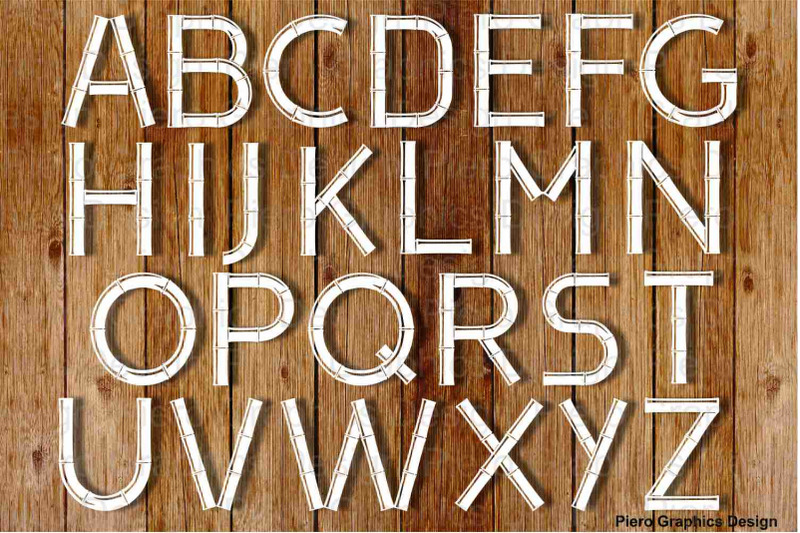 alphabet-and-numbers-with-bamboo-svg-and-png-files