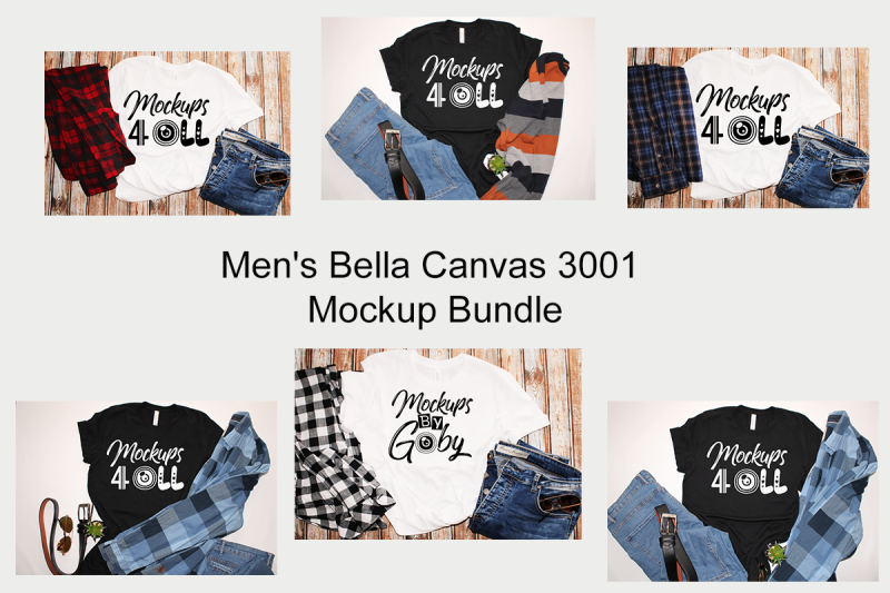 6-men-039-s-bella-canvas-3001-mockup-bundle-white-bella-canvas-3001-mocku