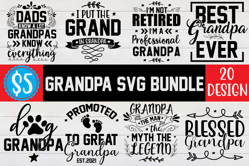 grandpa-svg-bundle