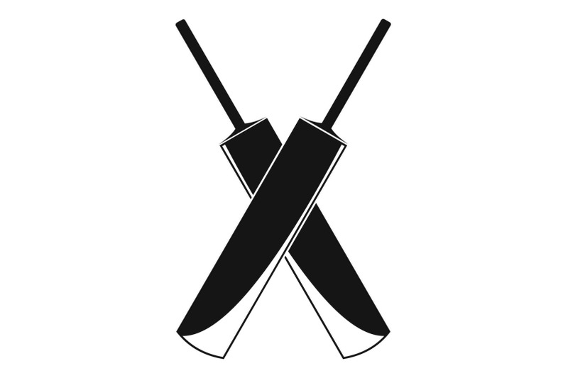 cricket-crossed-pad-logo-simple-style