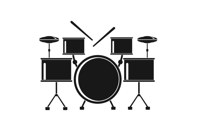 drums-set-icon-simple-style