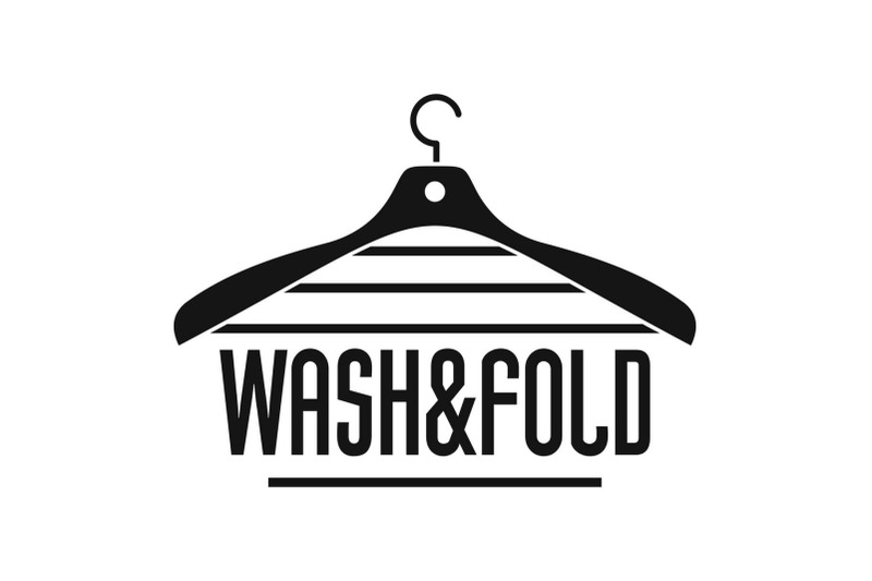 laundry-wash-and-fold-hanger-logo-simple-style