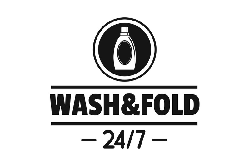 laundry-wash-and-fold-logo-simple-style