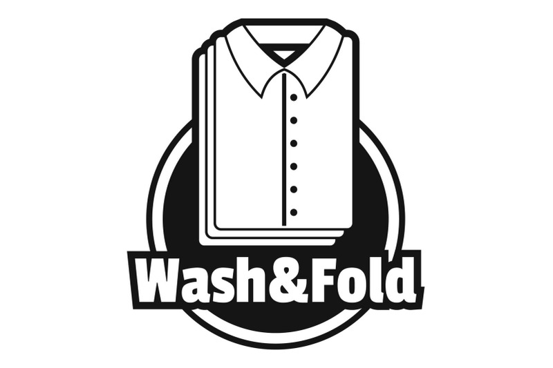 laundry-shirt-wash-and-fold-logo-simple-style