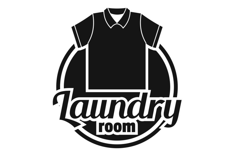 clothes-laundry-room-logo-simple-style
