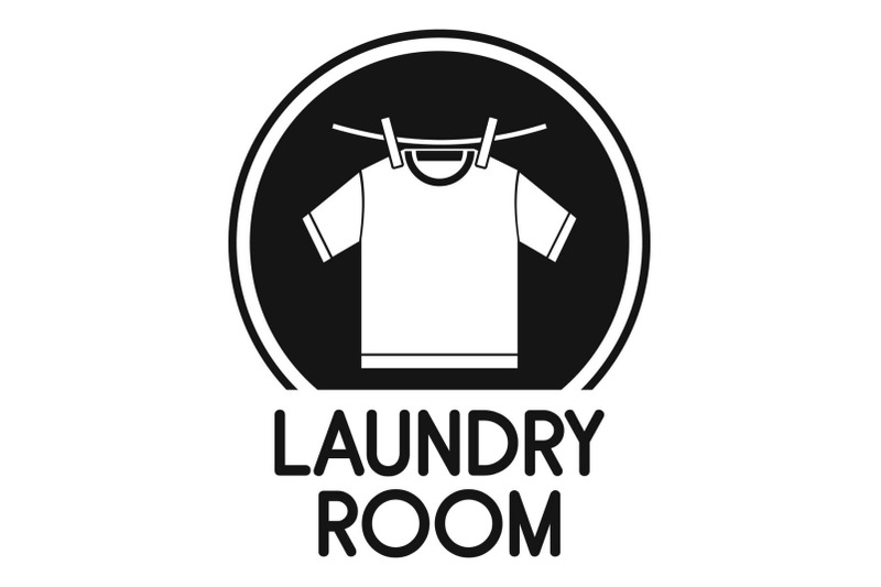 laundry-clothes-room-logo-simple-style