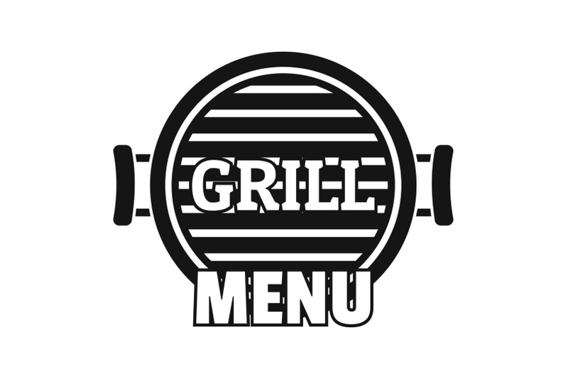 grill-menu-logo-simple-style