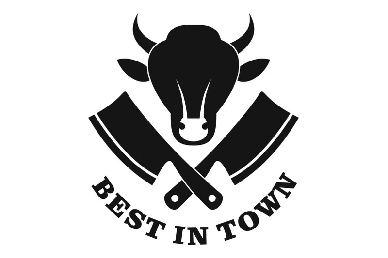 best-in-town-meat-logo-simple-style